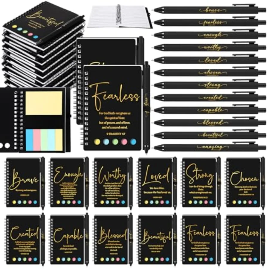 Sets/ Pcs Christian Fathers Day Birthday Gifts Bulk Inspirational Prayer Journal Christian Scripture Notebook and Bible Pen Rel
Sets/ Pcs Christian Fathers Day Birthday Gifts Bulk Inspirational Prayer Journal Christian Scripture Notebook and Bible Pen Rel