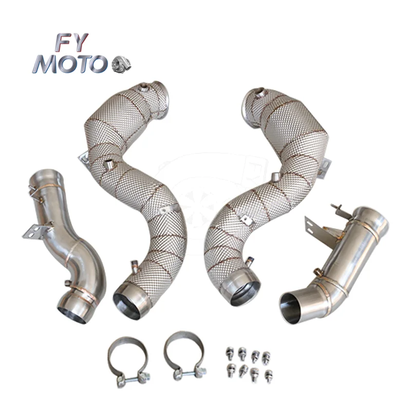Exhaust Catted Downpipe for GLE63 S W167 C167 GLS63 X167 4.0T 2020+ with OPF with Heat Shield
Exhaust Catted Downpipe for GLE63 S W167 C167 GLS63 X167 4.0T 2020+ with OPF with Heat Shield