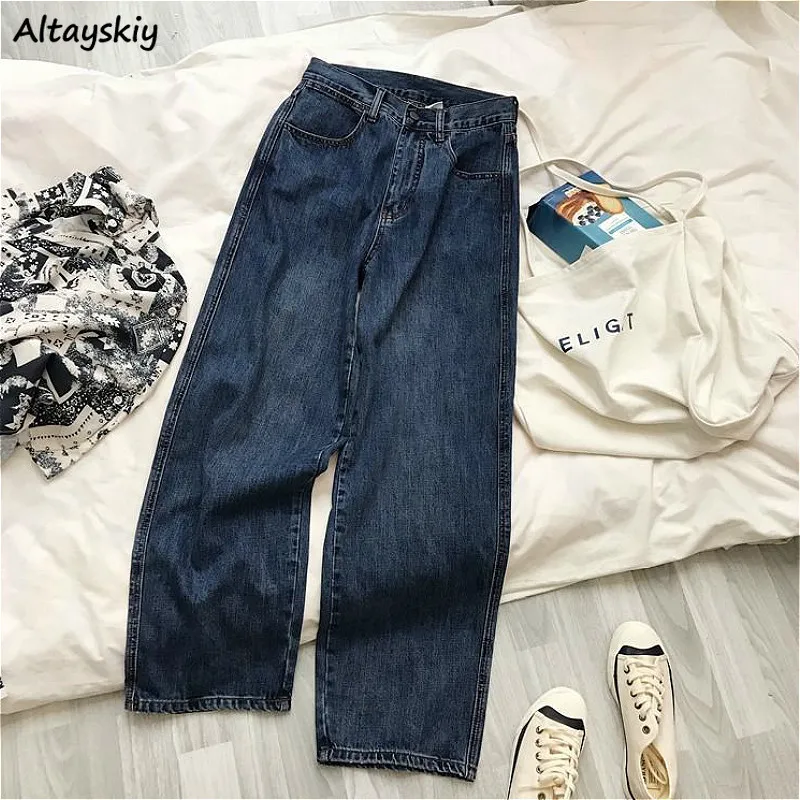 Baggy Jeans Women 2020 Straight Vintage Spring Chic Loose All-match Simple Korean Style Leisure Pocket High Waist Trousers Denim
Baggy Jeans Women 2020 Straight Vintage Spring Chic Loose All-match Simple Korean Style Leisure Pocket High Waist Trousers Denim