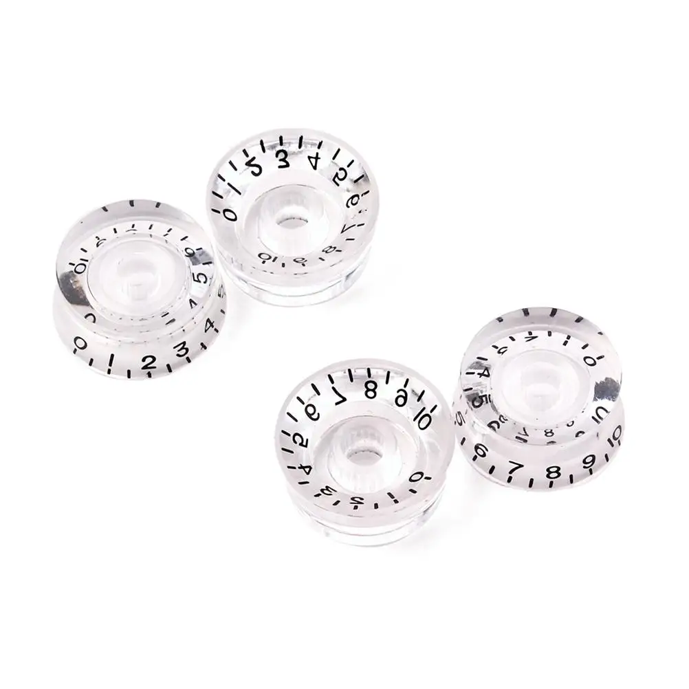 4 PCS/ Set Guitar Volume Tone Control Knobs Rotary Knobs for Electric Guitar Parts Replacement (White)
4 PCS/ Set Guitar Volume Tone Control Knobs Rotary Knobs for Electric Guitar Parts Replacement (White)