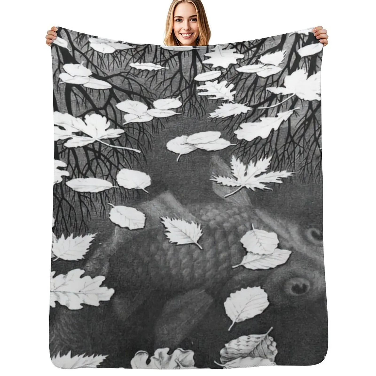 Three Worlds by M.C. Escher Throw Blanket Soft Cozy Blanket for Pet Kids Adults
Three Worlds by M.C. Escher Throw Blanket Soft Cozy Blanket for Pet Kids Adults