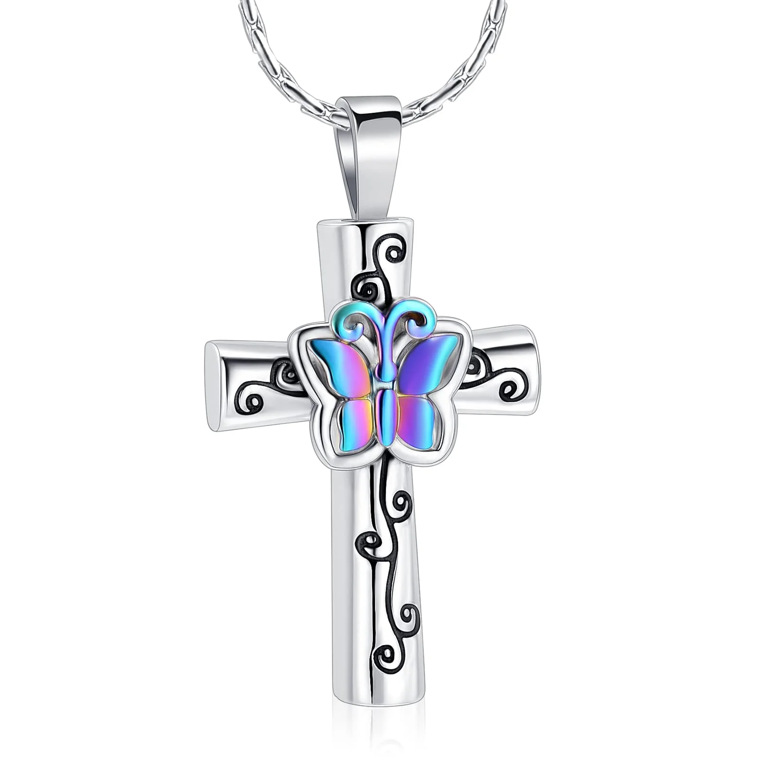 Butterfly Cross Urn Necklace for Ashes for Women Keepsake Memorial Cremation Jewelry Ashes Necklace
Butterfly Cross Urn Necklace for Ashes for Women Keepsake Memorial Cremation Jewelry Ashes Necklace