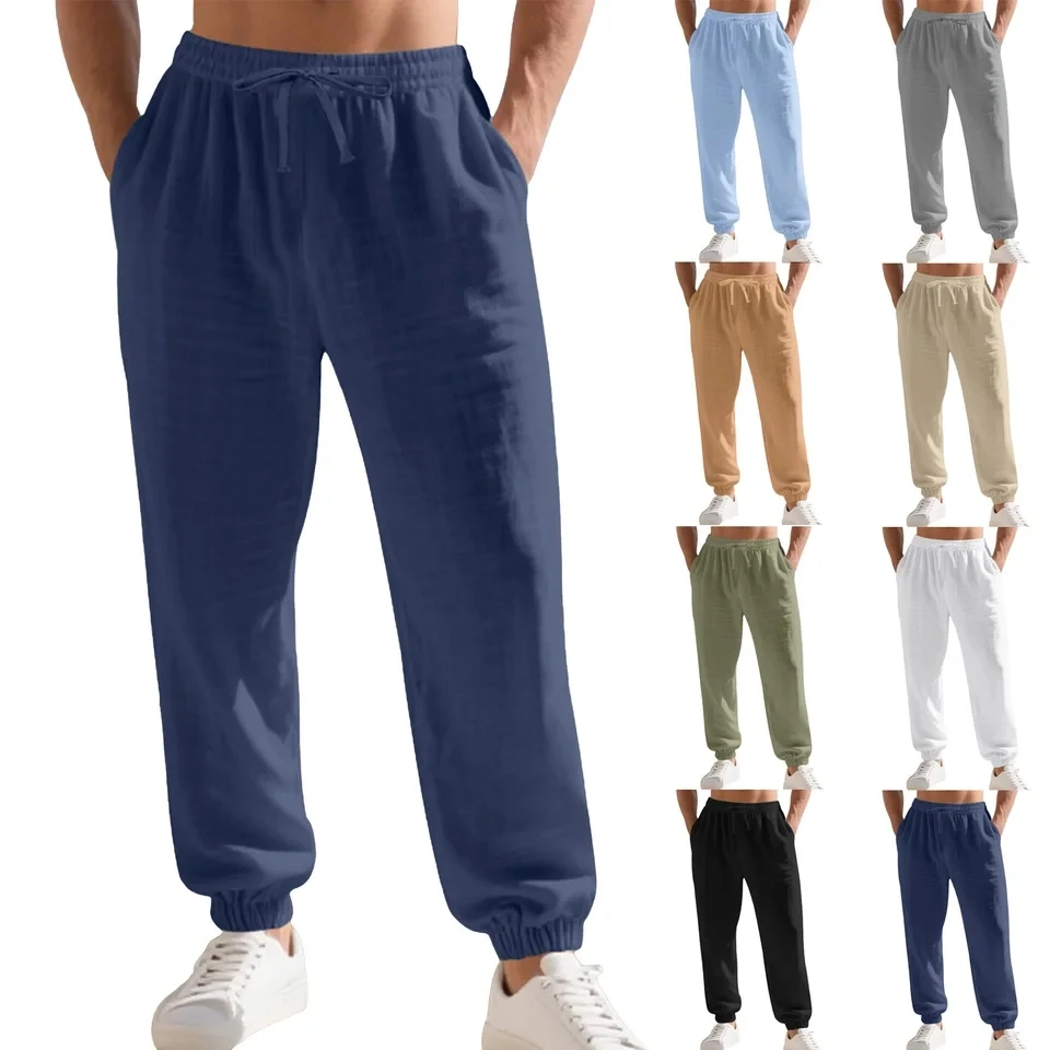 Men's Cotton Linen Jogger Pants Summer Casual Beach Pants Breathable Solid Color Baggy Trousers Fitness Streetwear S-3XL
Men's Cotton Linen Jogger Pants Summer Casual Beach Pants Breathable Solid Color Baggy Trousers Fitness Streetwear S-3XL
