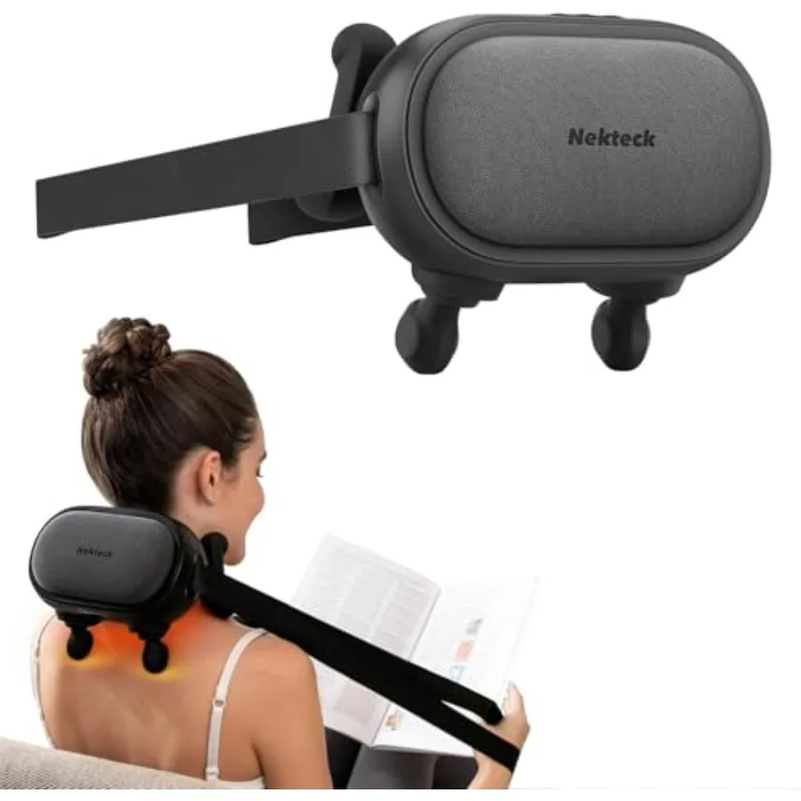 Shiatsu Neck Massager with Heat Cordless 6D Back Shoulder Kneading Massage Pillow in Black Deep Tissue Muscle Relaxation Tool f
Shiatsu Neck Massager with Heat Cordless 6D Back Shoulder Kneading Massage Pillow in Black Deep Tissue Muscle Relaxation Tool f
