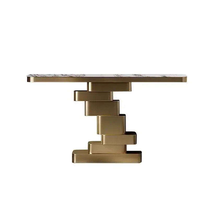 Light luxury entrance table, Italian villa hotel lobby entry rock slab entrance table
Light luxury entrance table, Italian villa hotel lobby entry rock slab entrance table