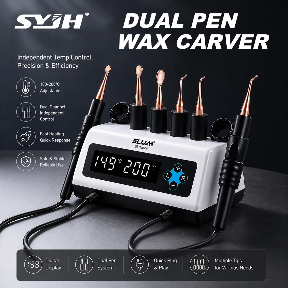 New Dental Electric Dual Pen Max Carver Dental Digital Display with Double Carving Pen with 6 Tips Dentistry Lab Equipment
New Dental Electric Dual Pen Max Carver Dental Digital Display with Double Carving Pen with 6 Tips Dentistry Lab Equipment