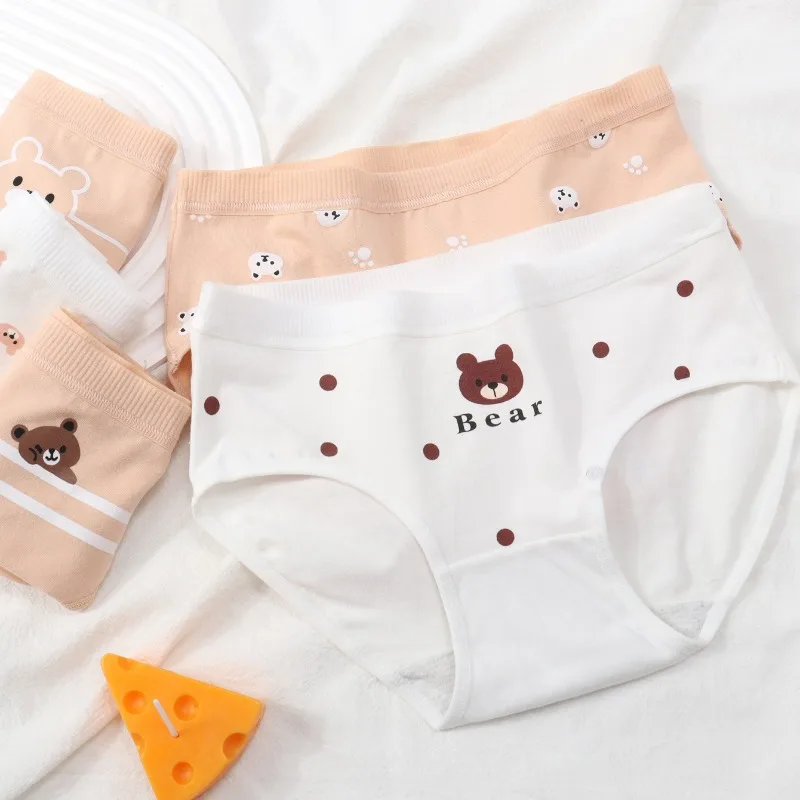 5PCS Cute Bear Print Girls Panties Cotton Soft Antibacterial Briefs Kid Breathable Comfort Underwear 3+y Young Children Clothing
5PCS Cute Bear Print Girls Panties Cotton Soft Antibacterial Briefs Kid Breathable Comfort Underwear 3+y Young Children Clothing