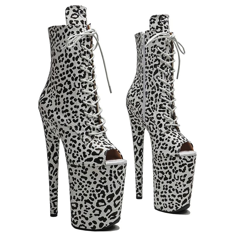 Leecabe 23CM/9inches Leopard print PU upper open toe Sexy boots High Heels Platform stripper heel ankle Pole Dance shoes
Leecabe 23CM/9inches Leopard print PU upper open toe Sexy boots High Heels Platform stripper heel ankle Pole Dance shoes