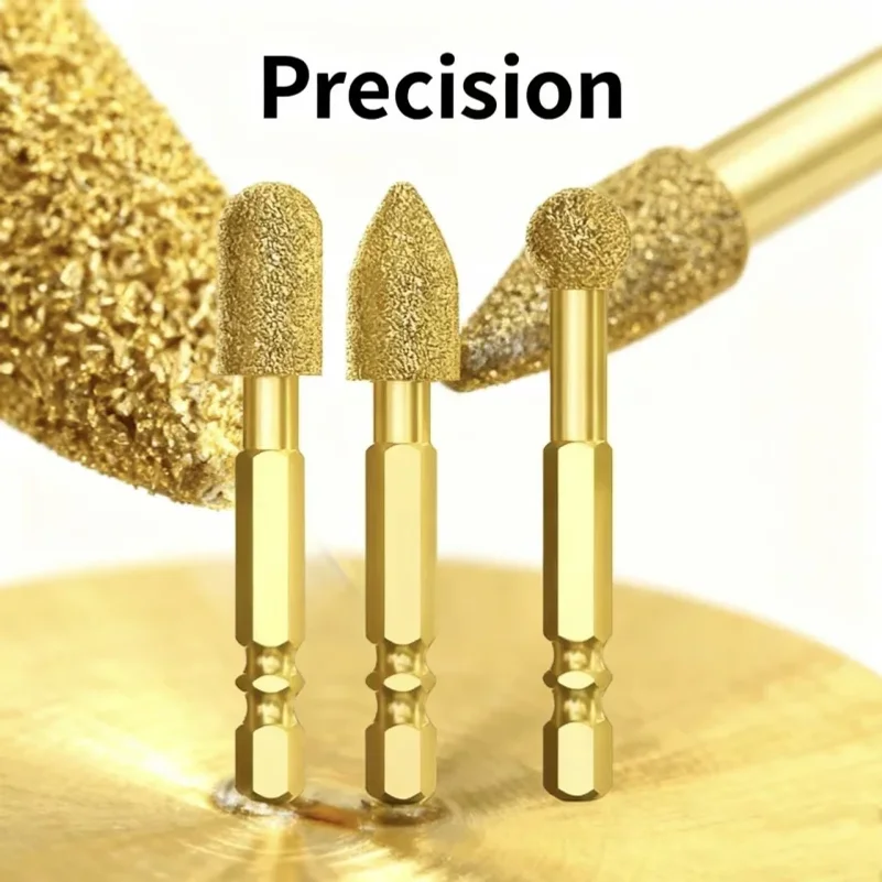 3pcs Diamond Grinding Head Tile Rotary File Polishing Head for Iron, Stainless Steel, Ceramic, Tile, Fits Drill
3pcs Diamond Grinding Head Tile Rotary File Polishing Head for Iron, Stainless Steel, Ceramic, Tile, Fits Drill
