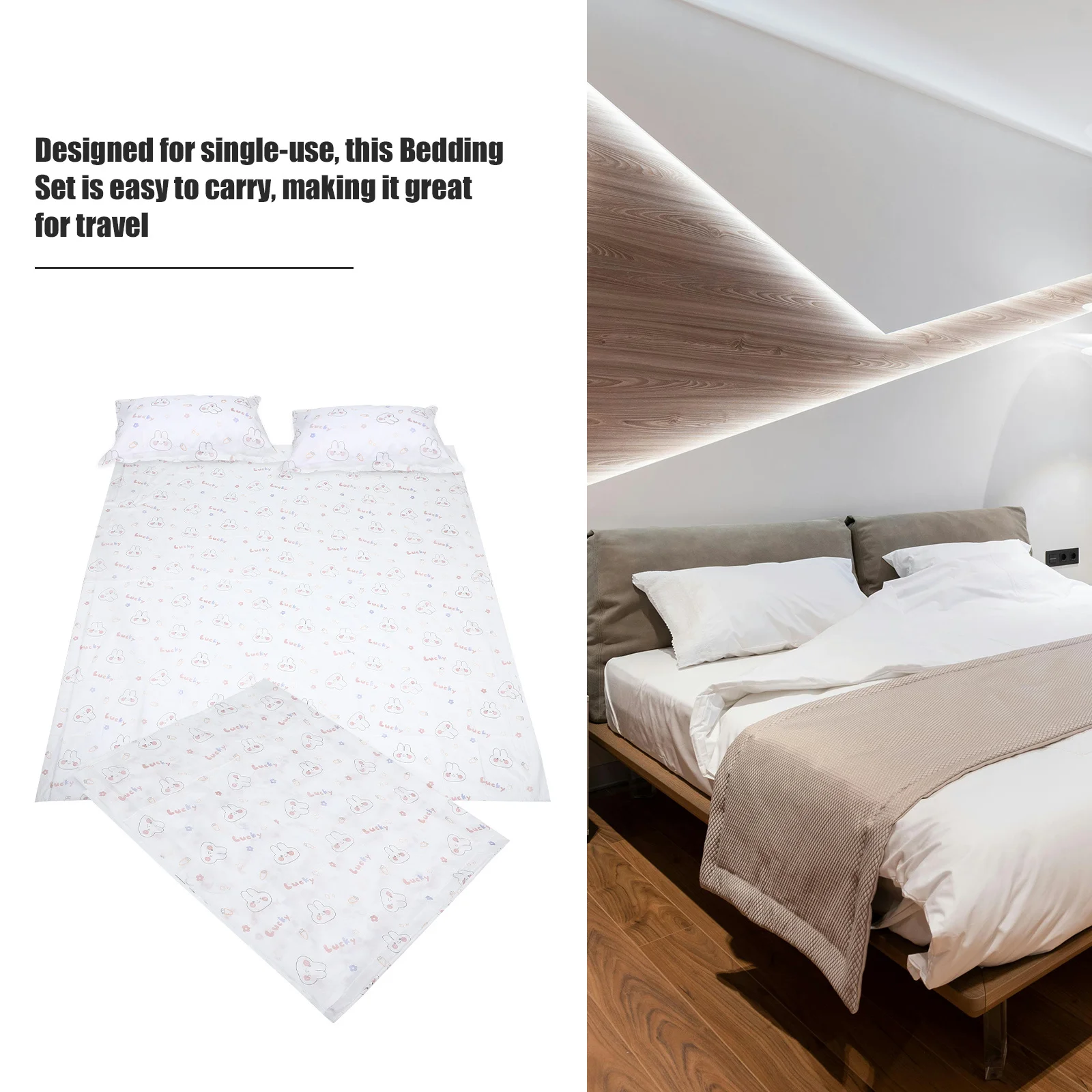 1Set Disposable Travel Bedding Printed Quilt Cover Pillowcase Sheet Hotel Bedding Sheet Portable Comfortable Travel Disposable
1Set Disposable Travel Bedding Printed Quilt Cover Pillowcase Sheet Hotel Bedding Sheet Portable Comfortable Travel Disposable