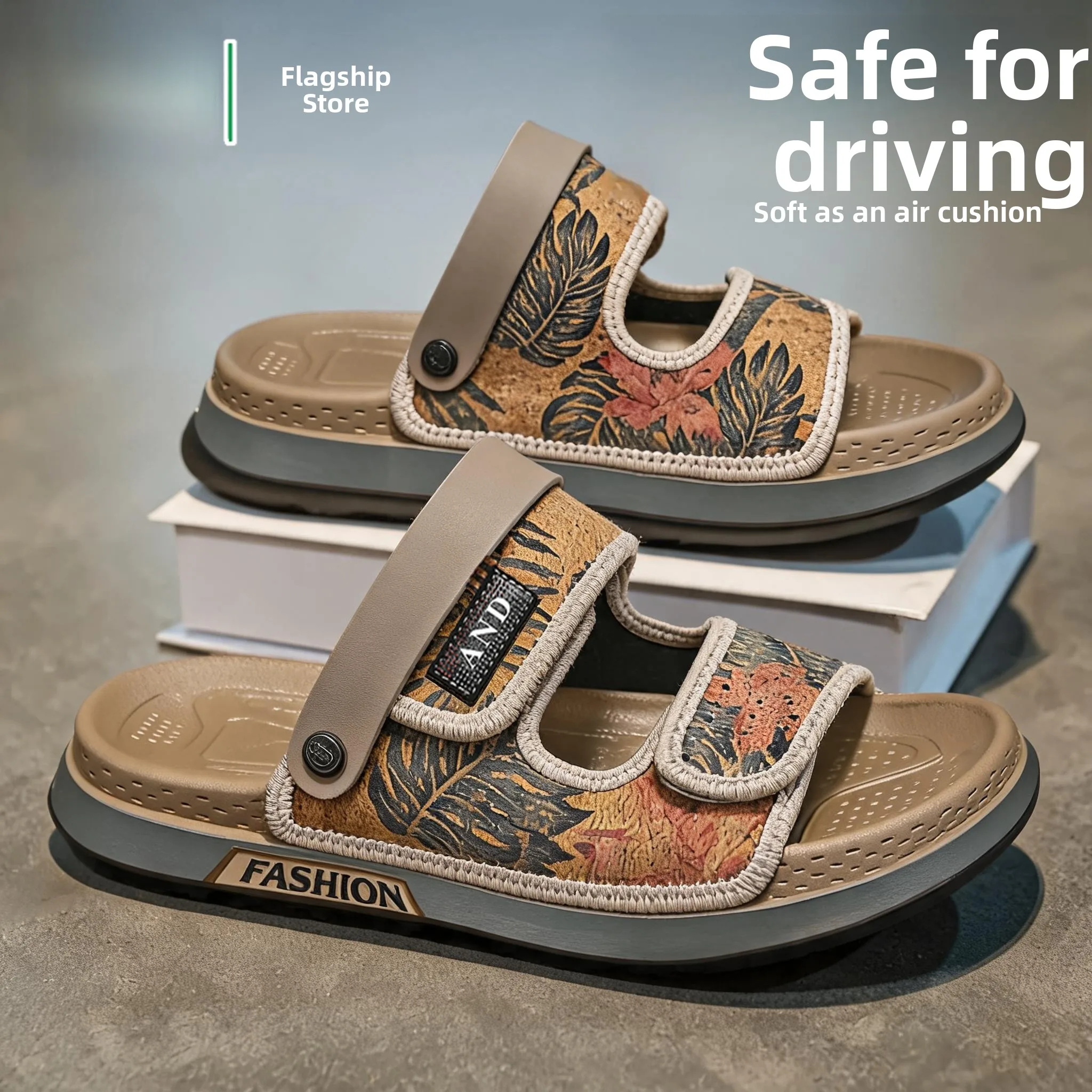 Men's Sandals Outdoor Wear Summer New Anti-Slip Wear-Resistant Two-Purpose Driving Outdoor Sports Beach Slippers Low Cut Kore...
Men's Sandals Outdoor Wear Summer New Anti-Slip Wear-Resistant Two-Purpose Driving Outdoor Sports Beach Slippers Low Cut Kore...