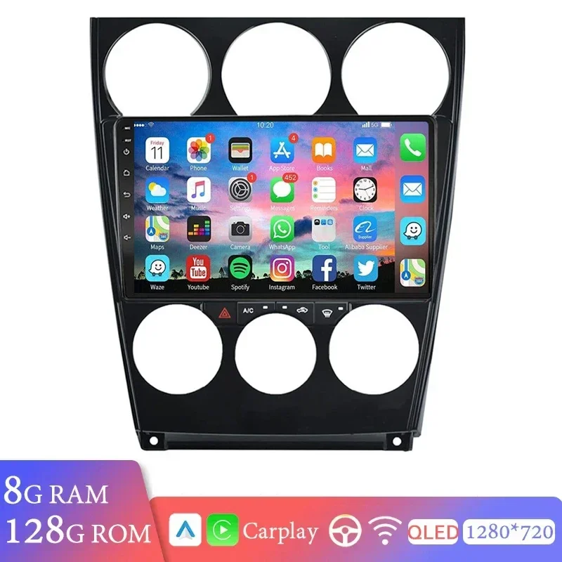 For Mazda 6 2002 2003 2004 2005 2006 2007 2008 Android 14.0 Car Player Navigation GPS Radio Multimedia Carplay 2Din DSP RDS
For Mazda 6 2002 2003 2004 2005 2006 2007 2008 Android 14.0 Car Player Navigation GPS Radio Multimedia Carplay 2Din DSP RDS