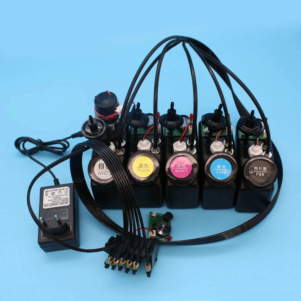 L1800 L805 UV CISS Ink Tanks With Stirrer For Epson White Ink Level Sensor Alarm White Ink Tank Printer Modify UV White Ink Tank
L1800 L805 UV CISS Ink Tanks With Stirrer For Epson White Ink Level Sensor Alarm White Ink Tank Printer Modify UV White Ink Tank