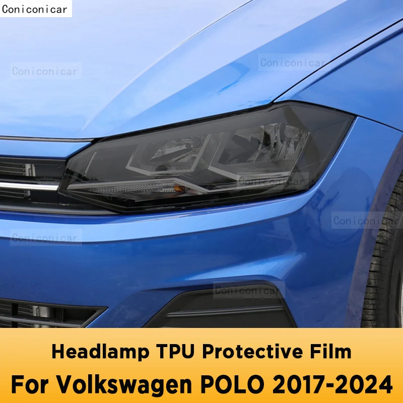 Для Volkswagen POLO 2017-2024, передняя фара автомобиля, защита от царапин, ТИНТ передней фары, чехол, аксессуары, наклейка
Для Volkswagen POLO 2017-2024, передняя фара автомобиля, защита от царапин, ТИНТ передней фары, чехол, аксессуары, наклейка