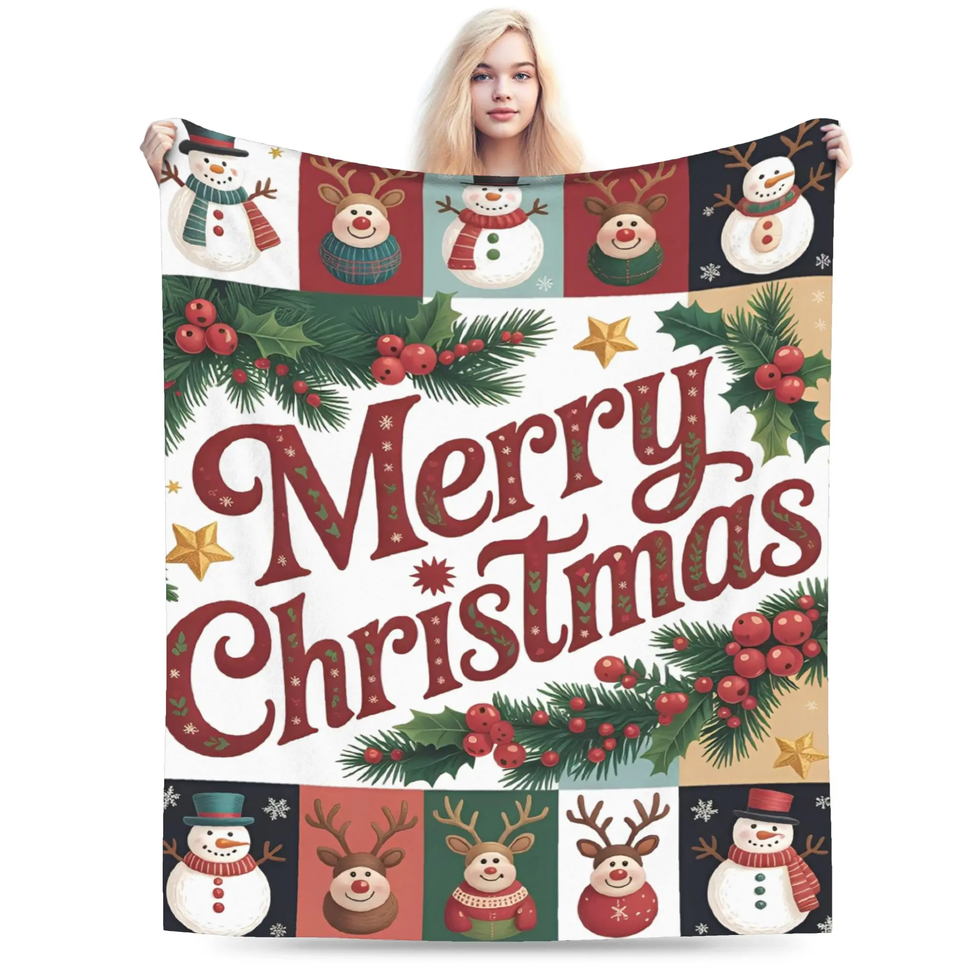 Elegant Christmas Warm Blankets Picnic Plush Throw Blanket Funny Couch Bed Flannel Bedspread Sofa Bed Cover
Elegant Christmas Warm Blankets Picnic Plush Throw Blanket Funny Couch Bed Flannel Bedspread Sofa Bed Cover