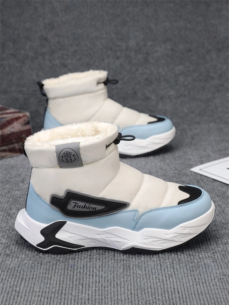 Men's Winter High Top Snow Boots Fleece Lined Warm Bread Cotton Casual Boots Versatile Northeast Cotton Shoes for Youth
Men's Winter High Top Snow Boots Fleece Lined Warm Bread Cotton Casual Boots Versatile Northeast Cotton Shoes for Youth