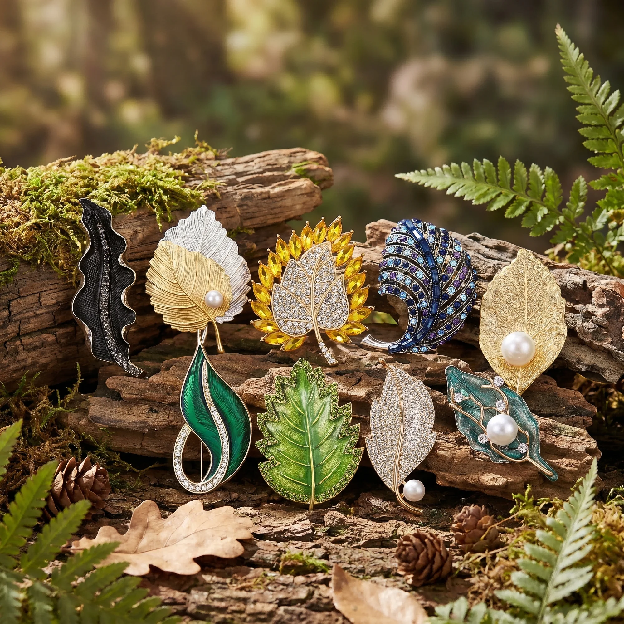 Fashion Rhinestone Leaf Brooches for Women Unisex Enamel Plant Pins Office Party Friend New Gifts Jewelry Accessories Decoration
Fashion Rhinestone Leaf Brooches for Women Unisex Enamel Plant Pins Office Party Friend New Gifts Jewelry Accessories Decoration
