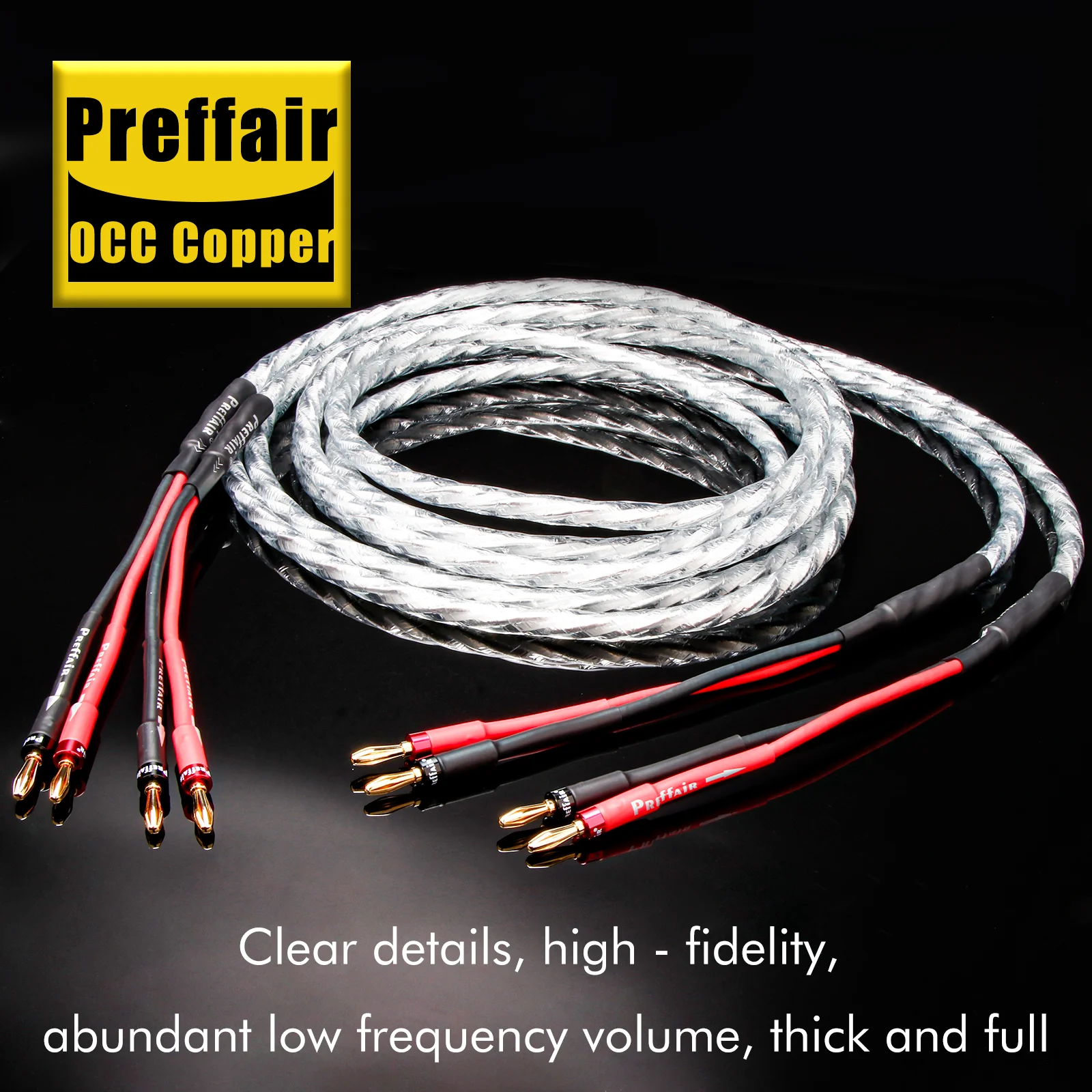 Пара акустических кабелей 6N OCC с серебряным покрытием, тип 2B-2B, для аудиоусилителей
Пара акустических кабелей 6N OCC с серебряным покрытием, тип 2B-2B, для аудиоусилителей