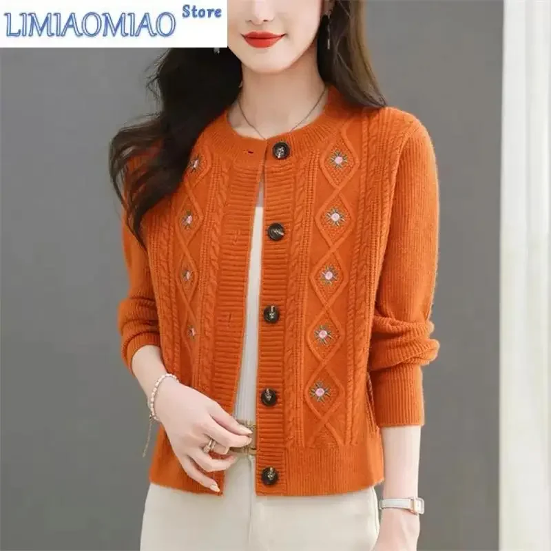 Autumn And Winter Sweater Cardigan Jacket Women Fashion Sweet Wearing Solid Color Round Neck Sweater Top Bottoming Shirt
Autumn And Winter Sweater Cardigan Jacket Women Fashion Sweet Wearing Solid Color Round Neck Sweater Top Bottoming Shirt