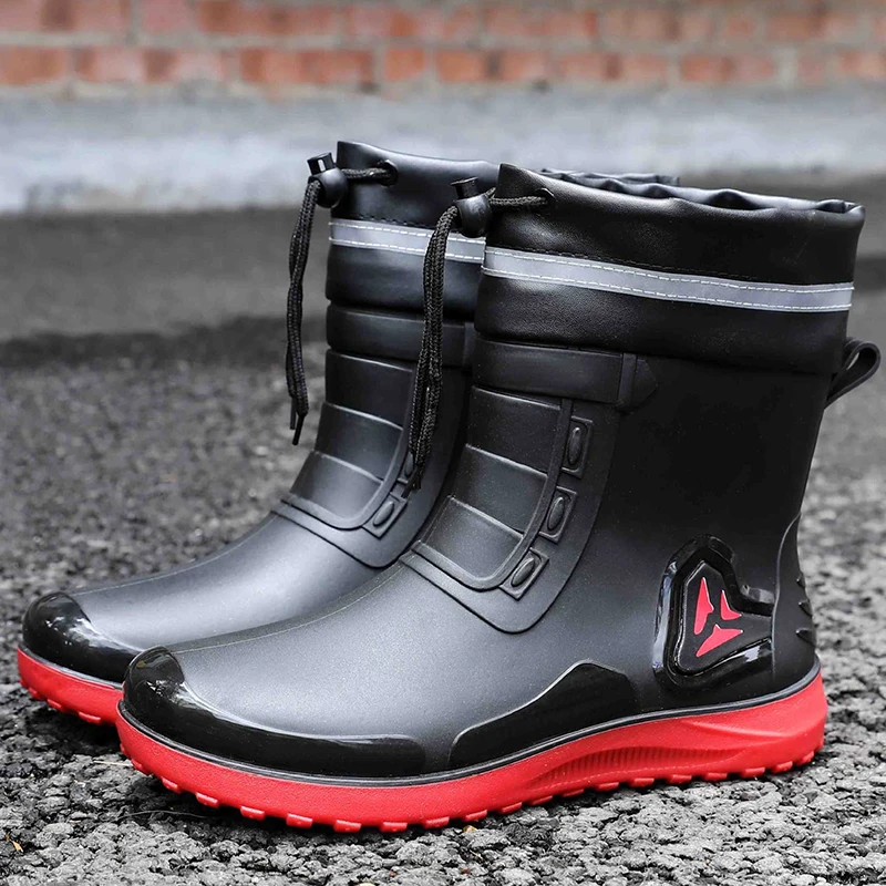 Fashion Outdoor Men's Rain Boots Short Tube Hiking Fishing Water Shoes Anti-slip Chef Work Ankle Boots Waterproof Non-slip Shoes
Fashion Outdoor Men's Rain Boots Short Tube Hiking Fishing Water Shoes Anti-slip Chef Work Ankle Boots Waterproof Non-slip Shoes