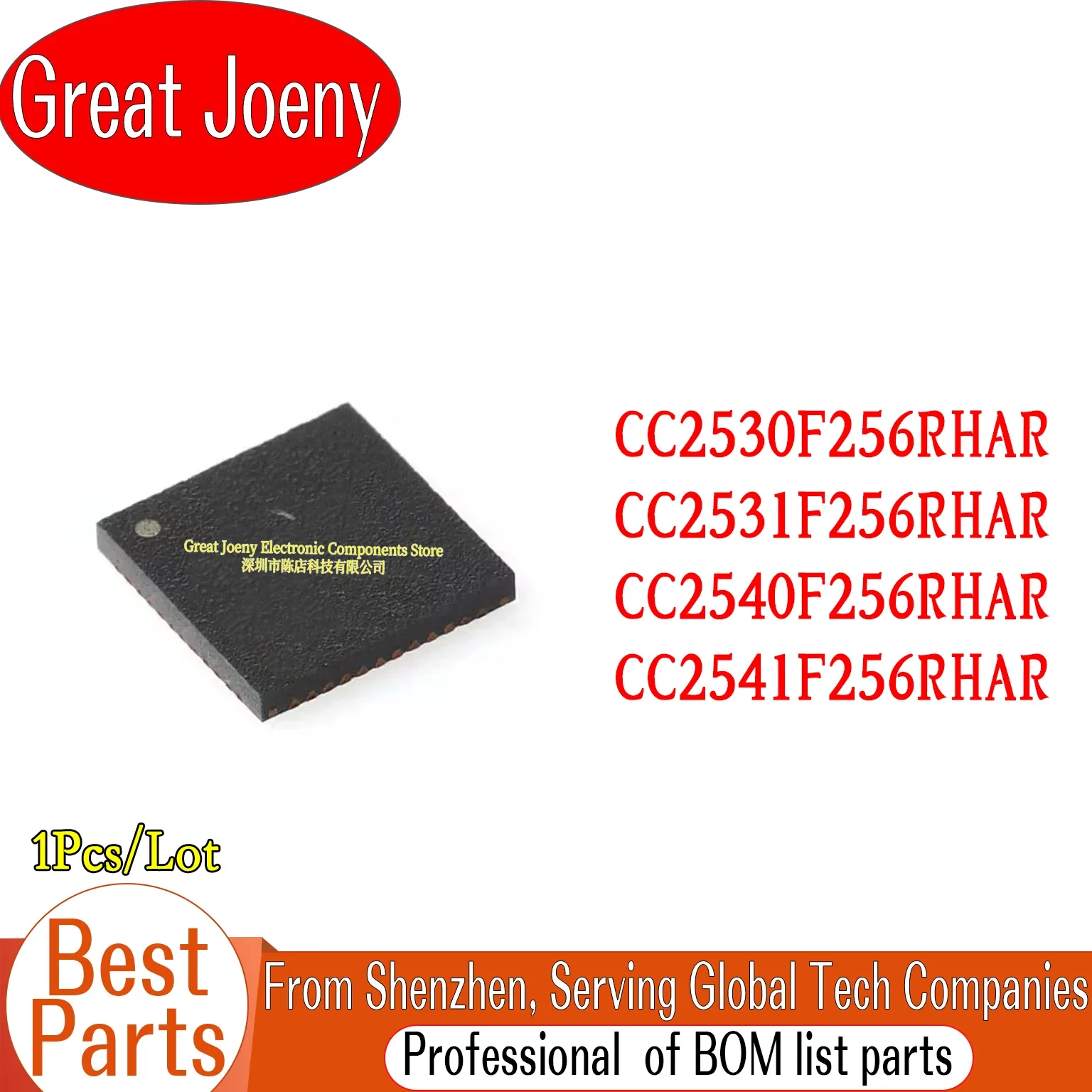 (1Piece)CC2530F256 CC2531F256 CC2540F256 CC2541F256 CC2530F256RHAR CC2531F256RHAR CC2540F256RHAR CC2541F256RHAR IC Chipset QFN40
(1Piece)CC2530F256 CC2531F256 CC2540F256 CC2541F256 CC2530F256RHAR CC2531F256RHAR CC2540F256RHAR CC2541F256RHAR IC Chipset QFN40