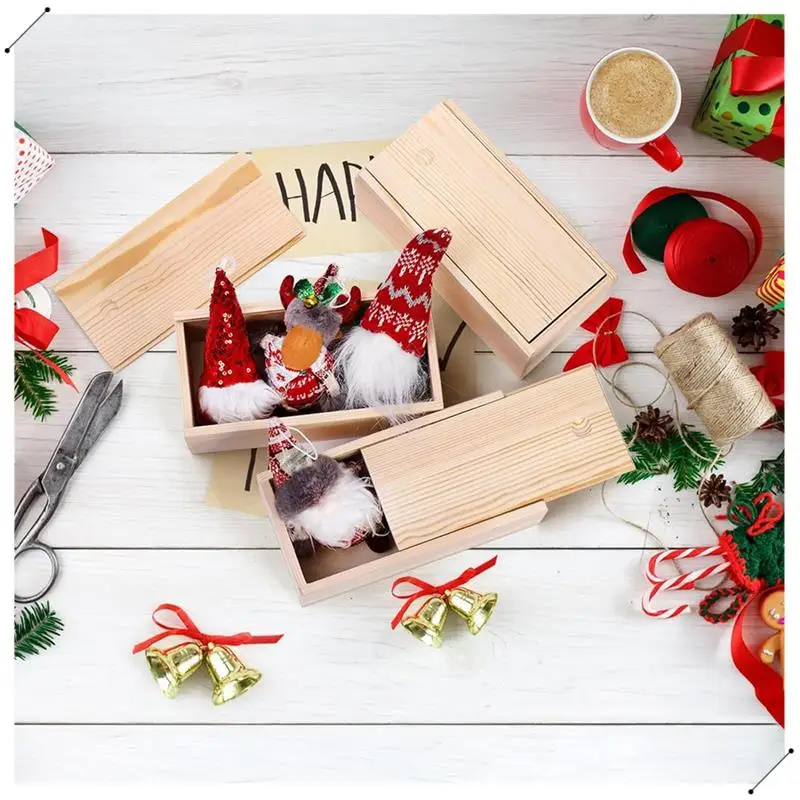 4 Pack Unfinished Wood Storage Box With Slide Lid, Vintage Keepsake Case Cards Container Small Gift Box For Art Hobbies, Durable
4 Pack Unfinished Wood Storage Box With Slide Lid, Vintage Keepsake Case Cards Container Small Gift Box For Art Hobbies, Durable