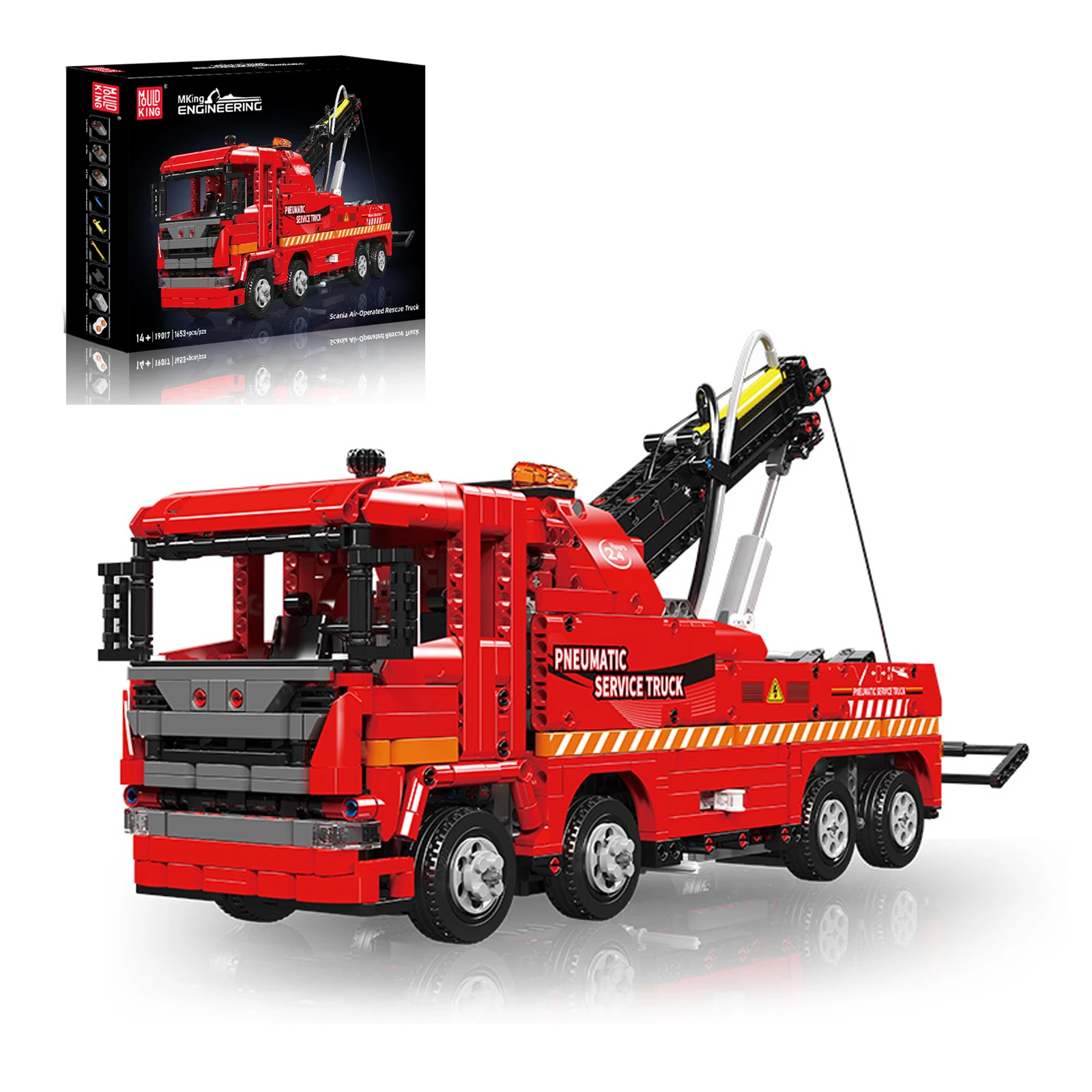 Mould King 19017 1653pcs Rescue Vehicle Building Blocks with Pneumatic System, Engineering Model for Adults
Mould King 19017 1653pcs Rescue Vehicle Building Blocks with Pneumatic System, Engineering Model for Adults
