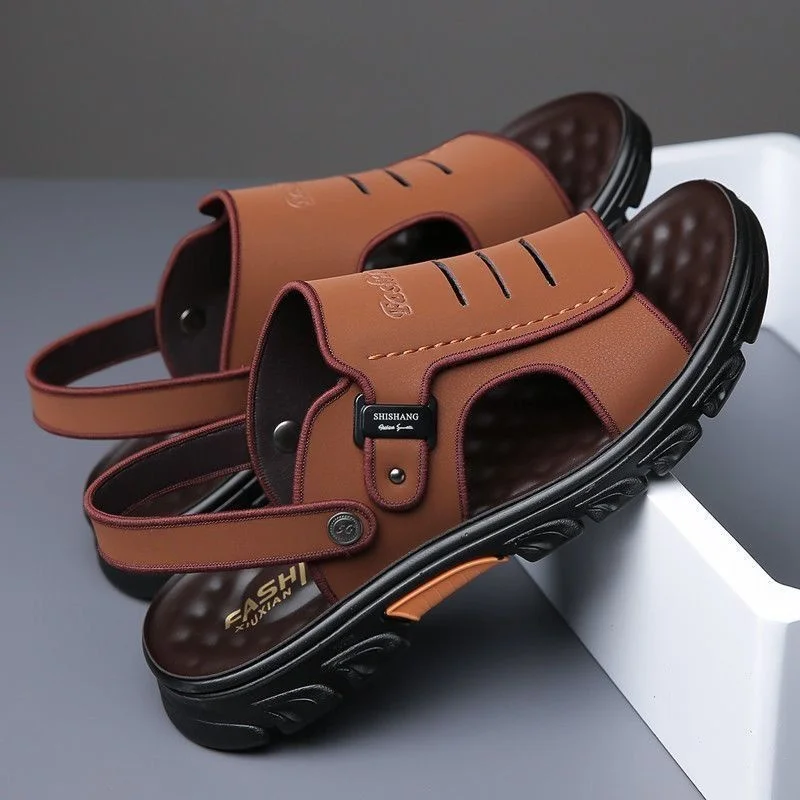 Men's Summer Sandals Slip-On Beach Shoes Anti-Slip Breathable Thick Bottom Soft Bottom Wear-Resistant Dual-Purpose Slippers
Men's Summer Sandals Slip-On Beach Shoes Anti-Slip Breathable Thick Bottom Soft Bottom Wear-Resistant Dual-Purpose Slippers