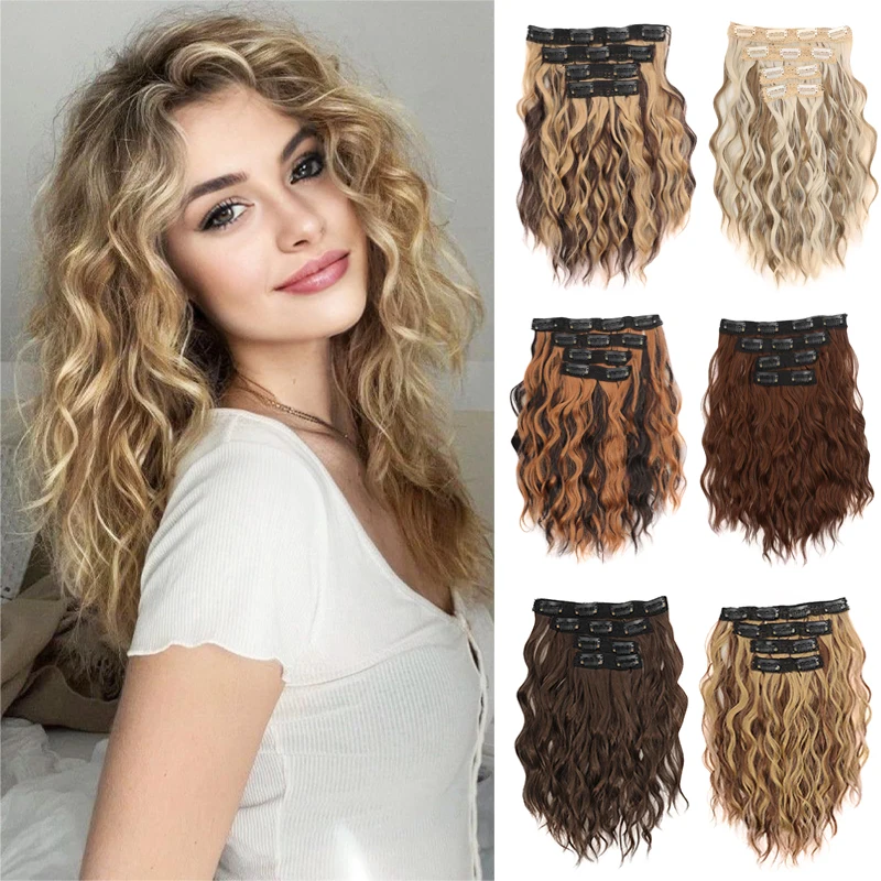 4-piece water ripple wig, hair extension, 12-inch clip, BB clip, hair replacement sheet
4-piece water ripple wig, hair extension, 12-inch clip, BB clip, hair replacement sheet