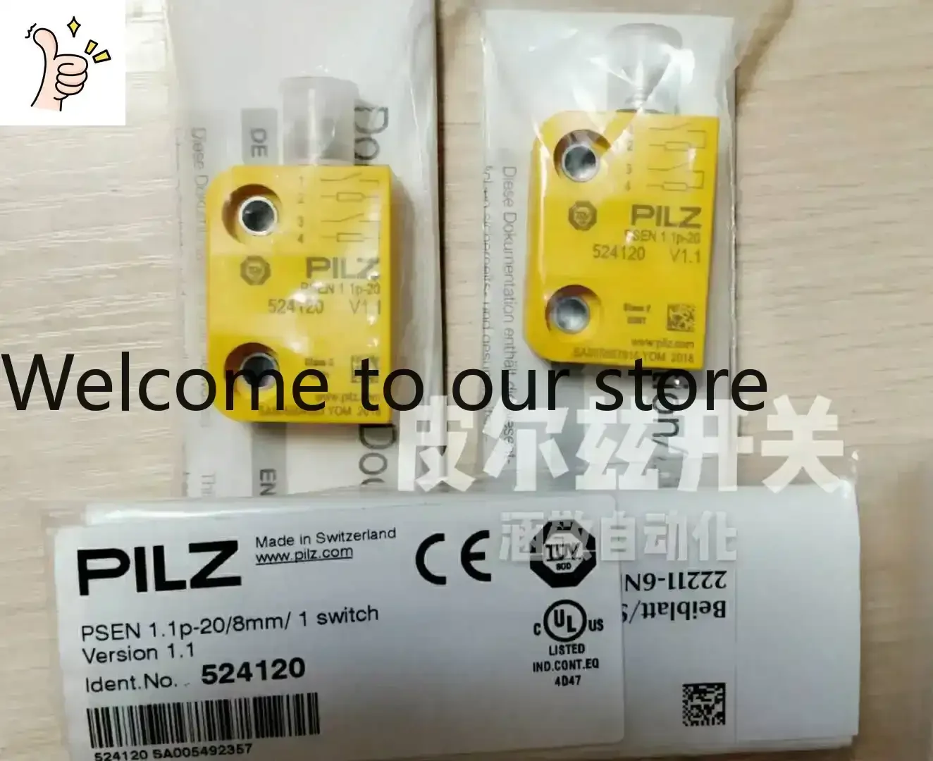 2026.4 Fake One Compensation Ten Authentic Original Packaging Pierce PILZ Psen 1.1p-20 Safety Switch 524120
2026.4 Fake One Compensation Ten Authentic Original Packaging Pierce PILZ Psen 1.1p-20 Safety Switch 524120