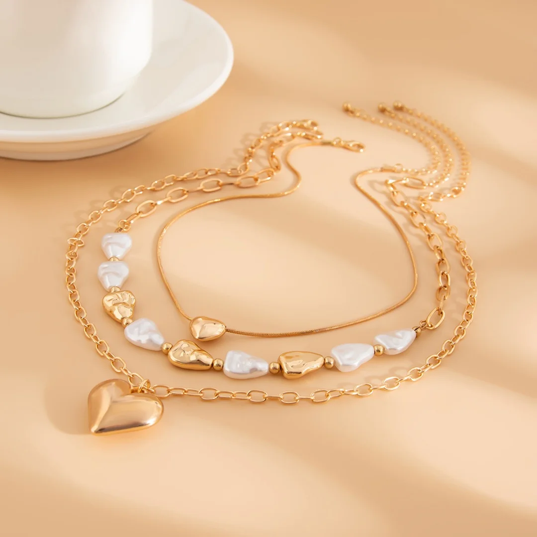 DUTRIEUX Vintage Pearl Love Heart Pendant Necklace For Women Fashion Girls Clavicle Chokers Chain Jewelry Gifts Accessory 2025
DUTRIEUX Vintage Pearl Love Heart Pendant Necklace For Women Fashion Girls Clavicle Chokers Chain Jewelry Gifts Accessory 2025