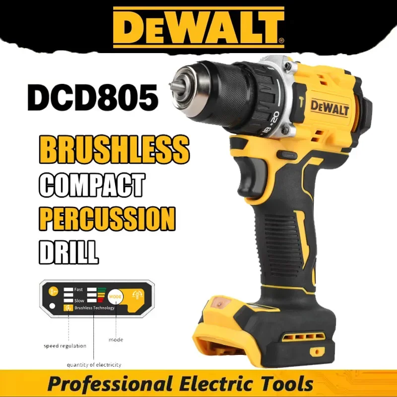 Бесщеточная аккумуляторная ударная дрель-шуруповерт DEWALT DCD805 20В, многофункциональный ручной инструмент для дома и строительства
Бесщеточная аккумуляторная ударная дрель-шуруповерт DEWALT DCD805 20В, многофункциональный ручной инструмент для дома и строительства