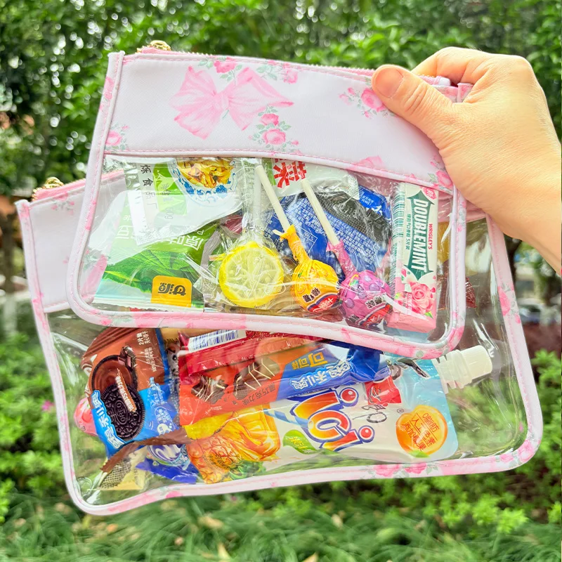Clear Printed Storage Bag Transparent Make Up Bag Pouch for Snacks Cosmetics Mobile Phone Toiletry
Clear Printed Storage Bag Transparent Make Up Bag Pouch for Snacks Cosmetics Mobile Phone Toiletry