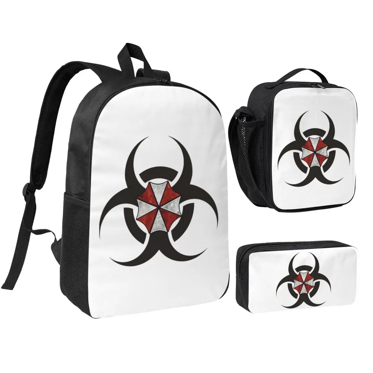 Umbrellas Biohazard Countermeasure Backpack Boys Girls BookBag School Bag Shoulder Bags 3ps Insulated Lunch Bag Pencil Case
Umbrellas Biohazard Countermeasure Backpack Boys Girls BookBag School Bag Shoulder Bags 3ps Insulated Lunch Bag Pencil Case