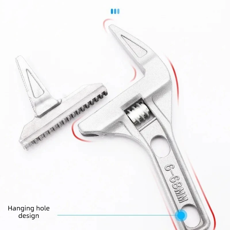 High quality For Pipe Nut and Screw Removal Adjustable Bathroom Wrench - Aluminum Alloy Multifunctional Universal Spanner
High quality For Pipe Nut and Screw Removal Adjustable Bathroom Wrench - Aluminum Alloy Multifunctional Universal Spanner