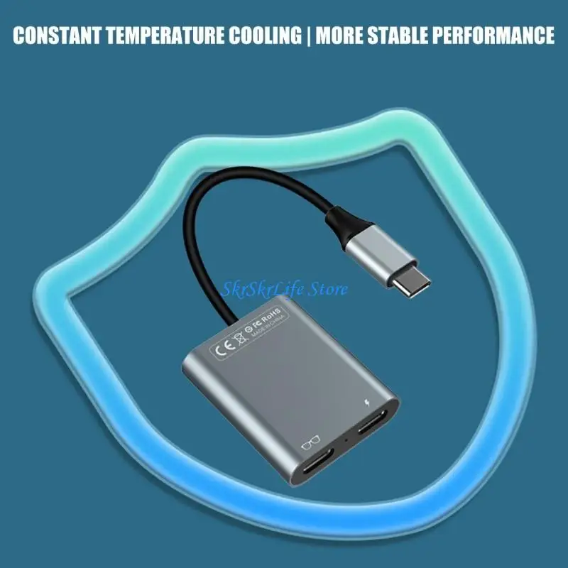 E65E AR Glasses Hub With Double Type C Interfaces Provides Reliable Charging And Data Transfer For Various Devices
E65E AR Glasses Hub With Double Type C Interfaces Provides Reliable Charging And Data Transfer For Various Devices