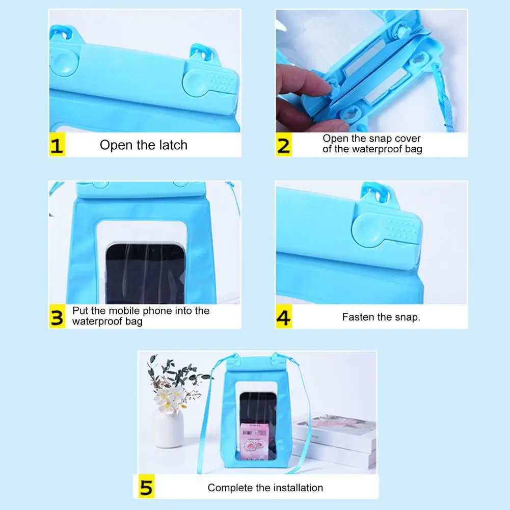 Outdoor Waterproof Bag Waterproof Phone Pouch with Touchscreen Compatibility Floating Dry Bag Case Cell Phone for Beach
Outdoor Waterproof Bag Waterproof Phone Pouch with Touchscreen Compatibility Floating Dry Bag Case Cell Phone for Beach
