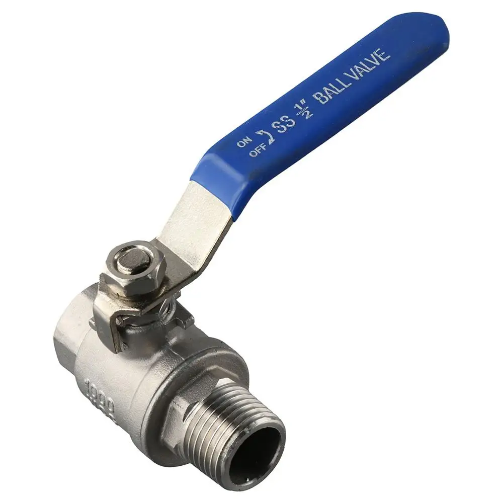 High Pressure Resistant 304 Stainless Steel Ball Valve 1/2" Female x Male Water Valve 1000 WOG Silver Shut-Off Switch Water
High Pressure Resistant 304 Stainless Steel Ball Valve 1/2" Female x Male Water Valve 1000 WOG Silver Shut-Off Switch Water