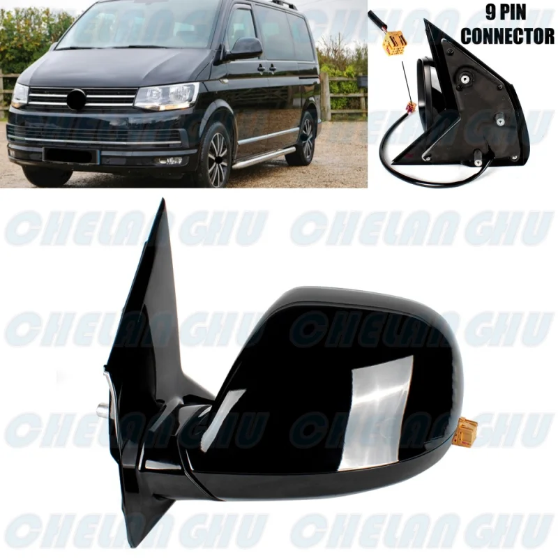 Left Side 9 Pins Black Glossy Painted Heated Power Fold Mirror Assembly For VW Transporter T6 LHD 2016 2017 2018 2019
Left Side 9 Pins Black Glossy Painted Heated Power Fold Mirror Assembly For VW Transporter T6 LHD 2016 2017 2018 2019