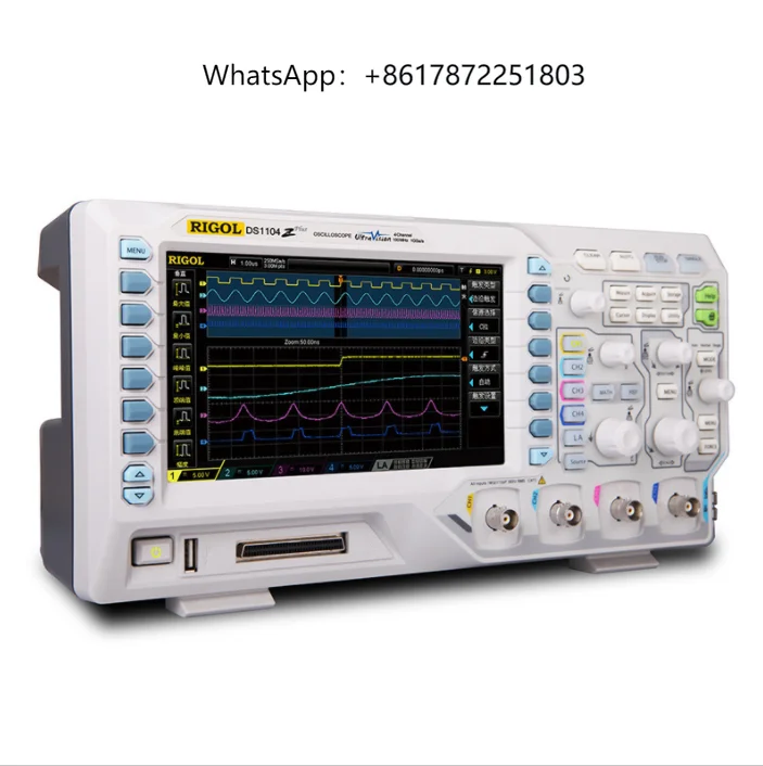 RIGIOL DS1104Z Plus 100Mhz Digital Oscilloscope with 4 Channels and 16 Channels
RIGIOL DS1104Z Plus 100Mhz Digital Oscilloscope with 4 Channels and 16 Channels