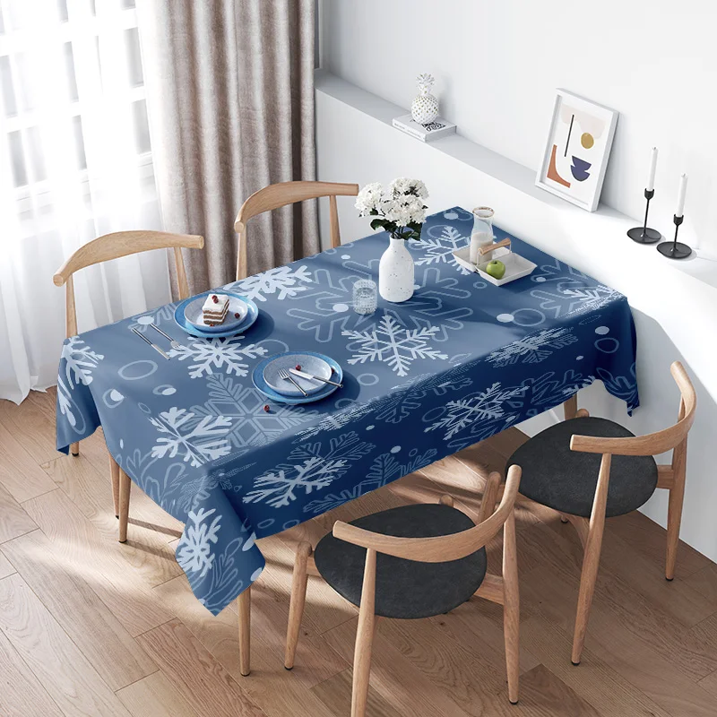 Snowflake Printed Tablecloth Non-slip Washable Large Size Dining Table Cover Decoration for Kitchen Home Party Supplies (Blue)
Snowflake Printed Tablecloth Non-slip Washable Large Size Dining Table Cover Decoration for Kitchen Home Party Supplies (Blue)