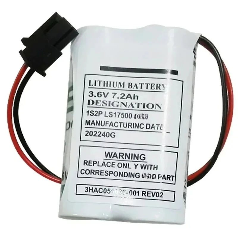 7200mAh Robot battery For IRB120,1S2 PLS17500,IRB 1200,IRB 910SC, 3HAC051036-001,3HAC051036-001 REV02,3HAC051036-001-C
7200mAh Robot battery For IRB120,1S2 PLS17500,IRB 1200,IRB 910SC, 3HAC051036-001,3HAC051036-001 REV02,3HAC051036-001-C