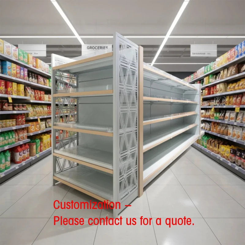 custom.Modern Heavy Duty Metal Supermarket Shelving System 5-Shelf Grid Design Quick Installation Detachable Gondola Shelves
custom.Modern Heavy Duty Metal Supermarket Shelving System 5-Shelf Grid Design Quick Installation Detachable Gondola Shelves