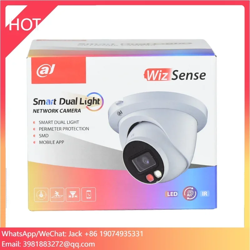 US Stock Original IPC-HDW2449TM-S-IL 4MP Smart Dual Light SMD Plus WizSense Network PoE IP Camera
