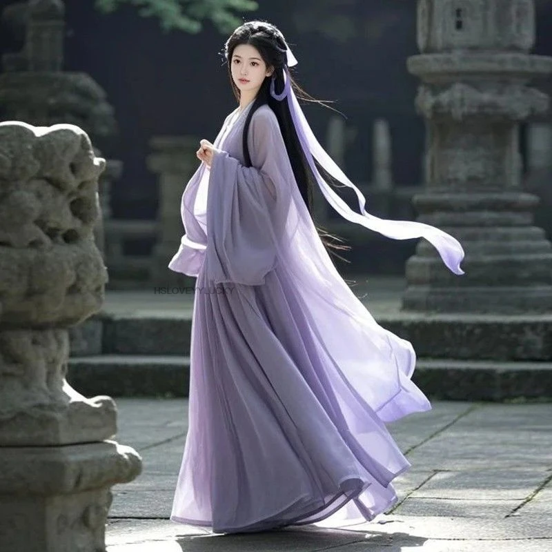 Classical Gentle Temperament Wei Jin Hanfu Retro Fairy Gradient Color Zen Tea Clothing Daily Improved Trendy Purple Hanfu
Classical Gentle Temperament Wei Jin Hanfu Retro Fairy Gradient Color Zen Tea Clothing Daily Improved Trendy Purple Hanfu