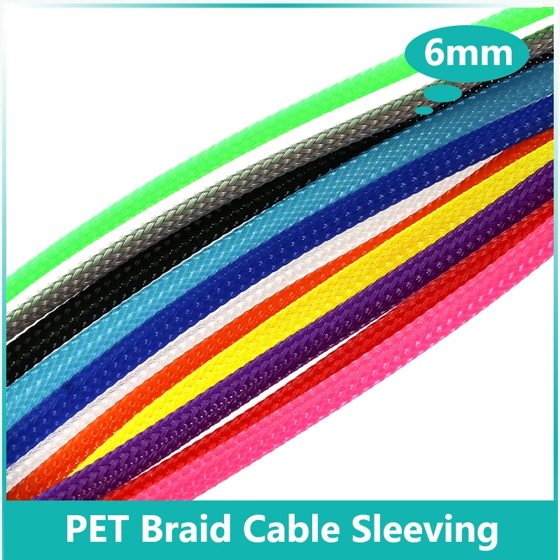 1M~50M PET Expandable Cable Sleeve 6mm Tight Braided High Density Hardness Insulate Line Protect Wire Wrap Gland Sheath DIY
1M~50M PET Expandable Cable Sleeve 6mm Tight Braided High Density Hardness Insulate Line Protect Wire Wrap Gland Sheath DIY