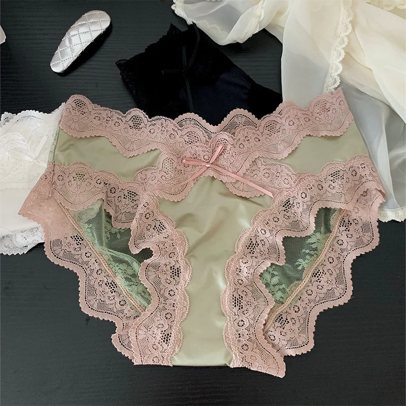 New pure desire sexy lace panties girl satin low waist breathable comfortable panties woman
New pure desire sexy lace panties girl satin low waist breathable comfortable panties woman