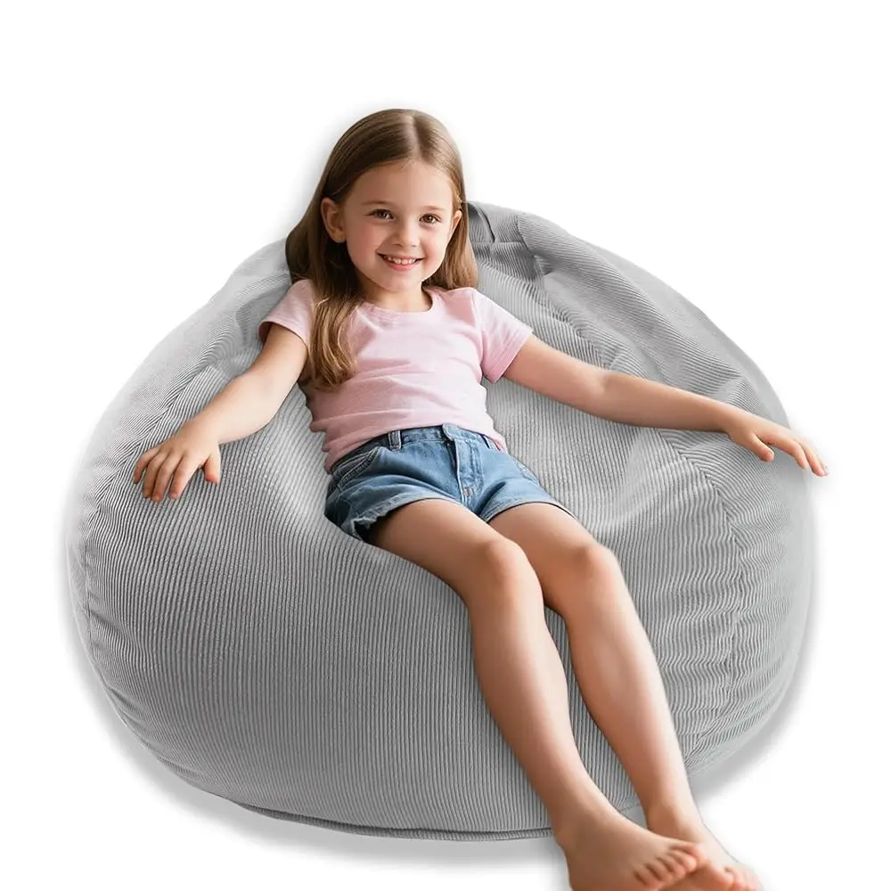 Bean Bag Chairs For Kids/Teens With Memory Foam Filling Bean Bag Sofa With Handle Ultra Soft Washable Corduroy Fabric Lazy Sofa
Bean Bag Chairs For Kids/Teens With Memory Foam Filling Bean Bag Sofa With Handle Ultra Soft Washable Corduroy Fabric Lazy Sofa