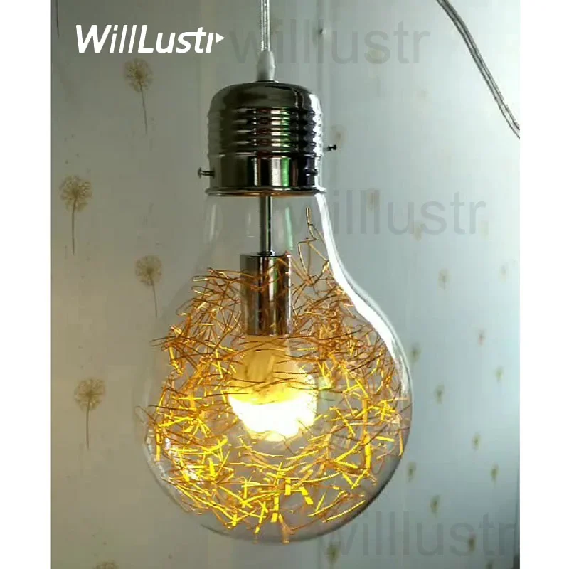 Clear Glass Mega Bulb Pendant Lamp Gold Silver Filament Suspension Light Dining Room Kitchen Bar Cafe Hanging Ceiling Chandelier
Clear Glass Mega Bulb Pendant Lamp Gold Silver Filament Suspension Light Dining Room Kitchen Bar Cafe Hanging Ceiling Chandelier
