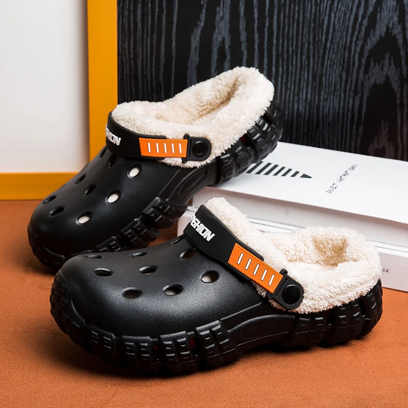 Winter Men Warm Slippers Furry Garden Shoes Couple Soft Home Cotton Slippers Plush Slides Outdoor Comfortable Home Fur Clogs
Winter Men Warm Slippers Furry Garden Shoes Couple Soft Home Cotton Slippers Plush Slides Outdoor Comfortable Home Fur Clogs